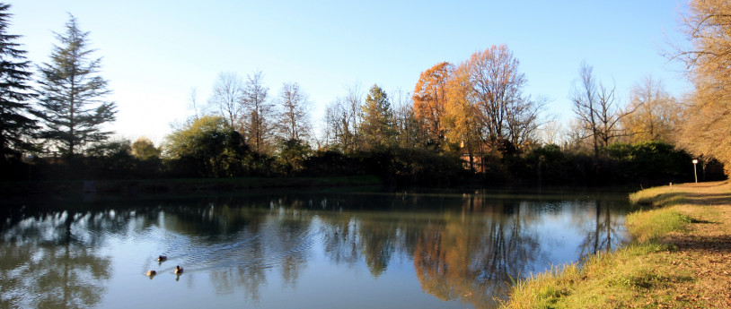 The green route along the Muzza Canal, between Lodi and Lodi Vecchio