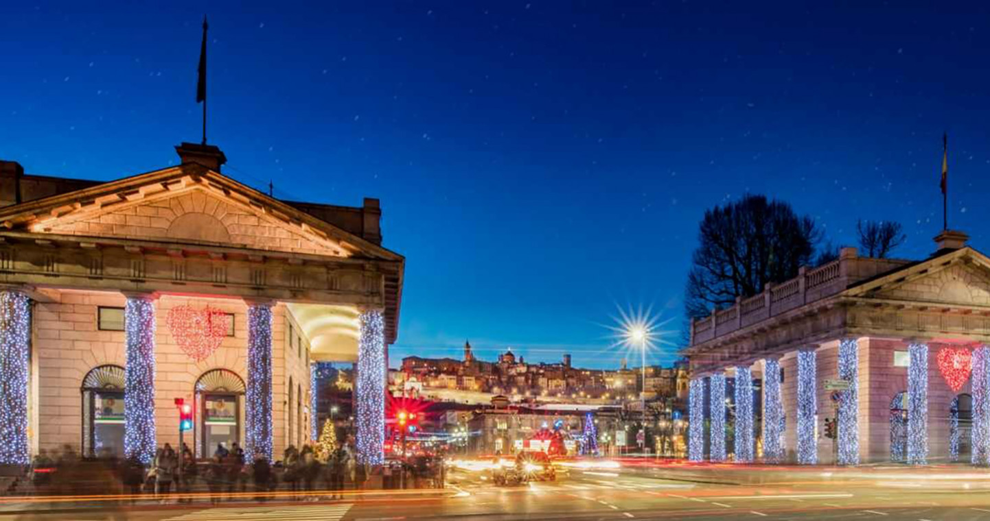 La magia del Natale in centro a Bergamo