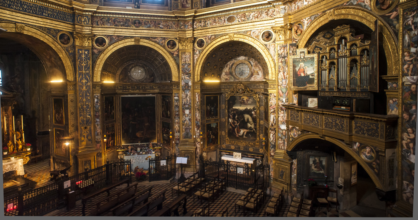 Interno del Tempio Civico dell’Incoronata di Lodi.